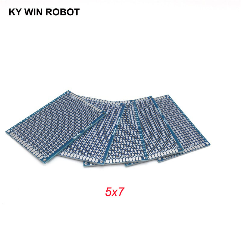Pcb Prototyping Board - 5 stücke 5x7cm 50x70mm Blau Doppel
