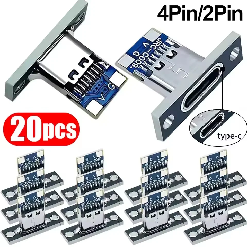 Usb C Cable - USB 3.1 Typ-C-Buchse mit Schraubbefestigungsplatte, Typ-C