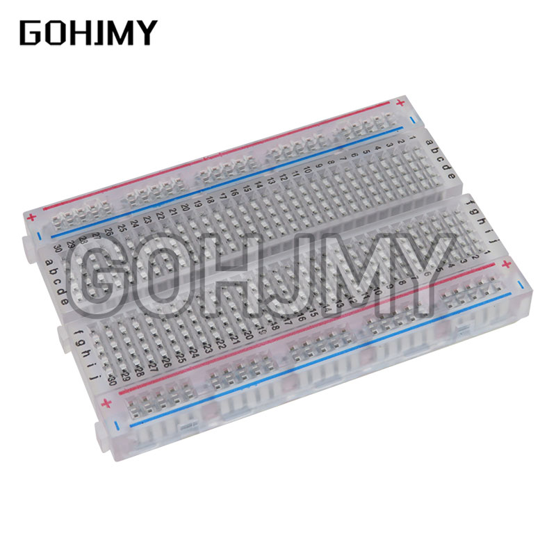 Breadboard 400 Point - 10 stücke transparentes Mini-Brot brett/Steck brett