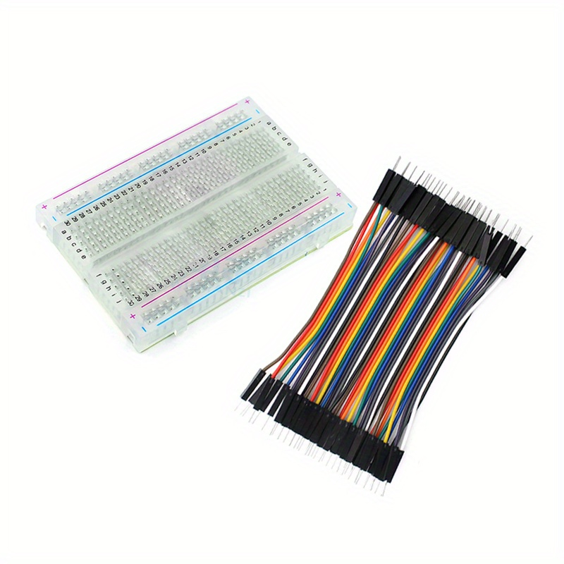 Breadboard 400 Point - 1 Stück 400-Punkt-transparentes Mini-Steckbrett-Set, 10 cm