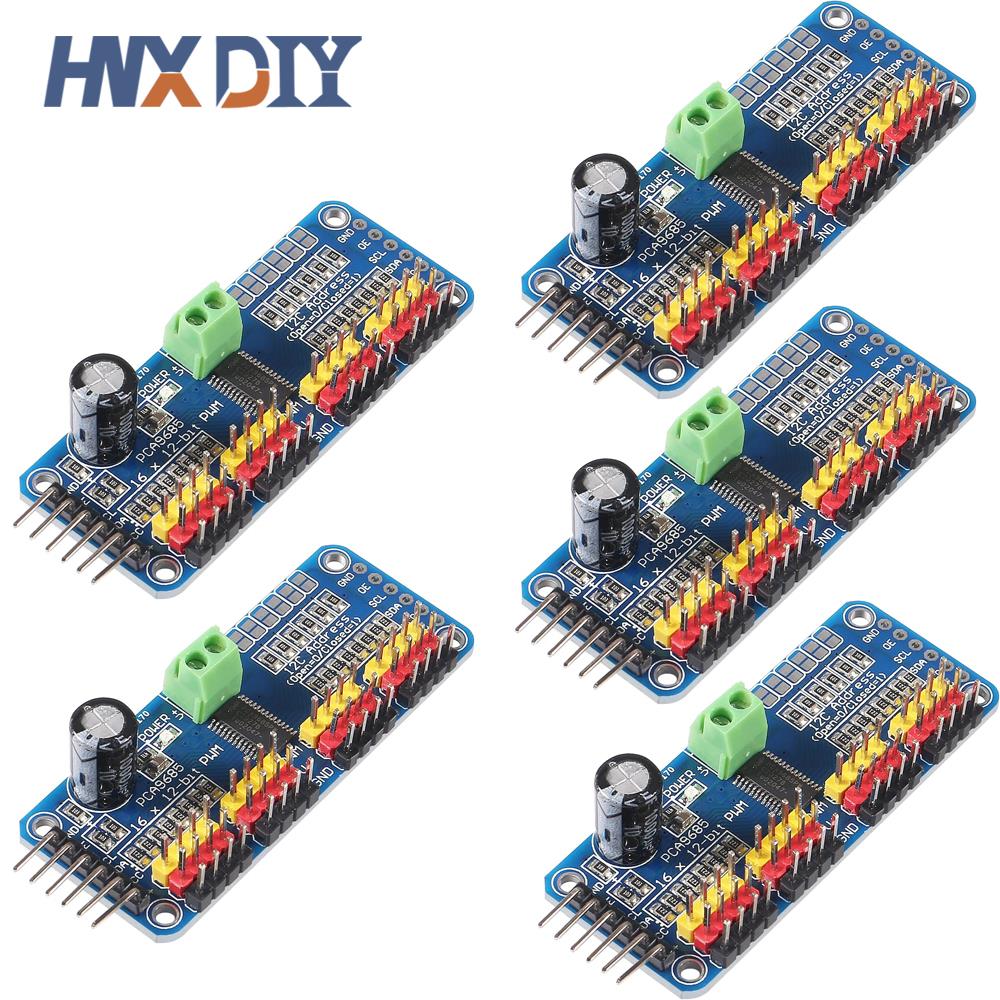 Breadboard 400 Point - 1–5 Stück PCA9685 16-Kanal 12-Bit-PWM-Servomotortreiber I2C-Modul