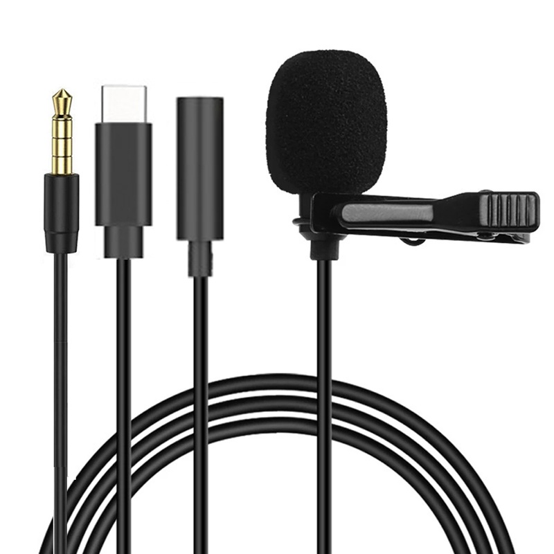 Usb C Cable - 1,5 m Mini Tragbare Lavalier-mikrofon Kondensator