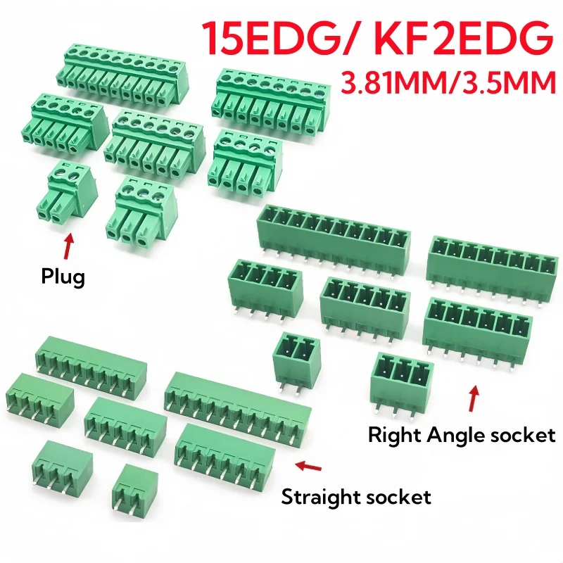 15EDG 3,81MM 3,5MM KF2EDG PCB  – Screw Terminal Block Bewertung und Preis