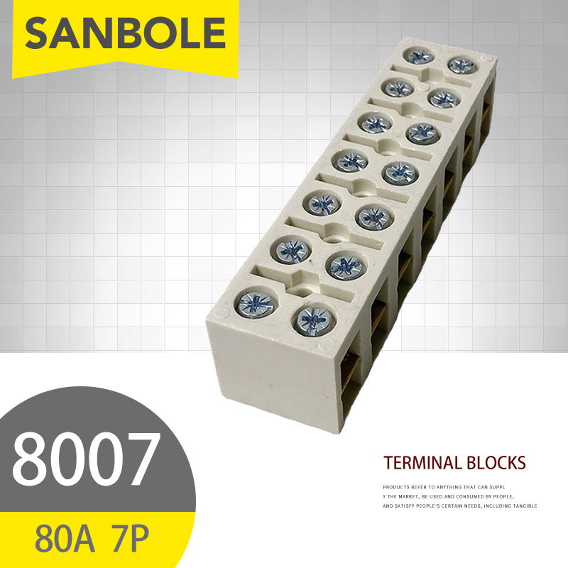 10 stücke 80A/7P Terminal blöc – Screw Terminal Block Bewertung und Preis