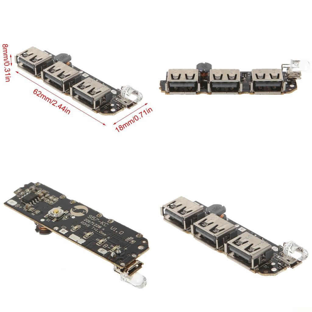B03F 5V 2,1 A 3 USB Ladegerät  – Li Ion Charger Module Bewertung und Preis