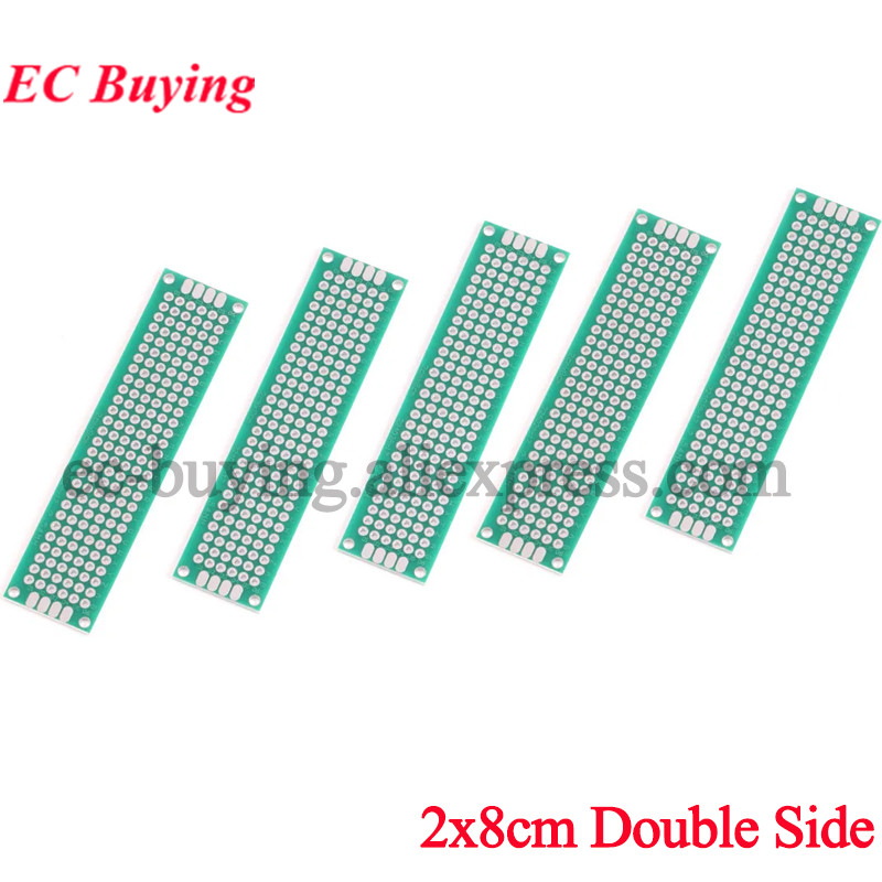 5 stücke 2x8 cm Doppel Seite P – Pcb Prototyping Board Bewertung und Preis