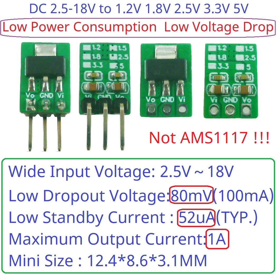 Tiny Out 1A 1.2V 1.8V 2.5V 3.3 – Esp32 Step Down Buck Bewertung und Preis