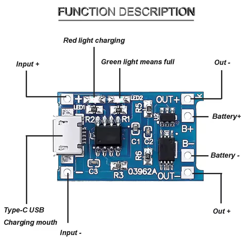 USB-Typ-C-Lademodule TP4056, 5 – Tp4056 Module Bewertung und Preis